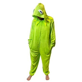 Men's Kermit the Frog Hooded One-Piece Suit