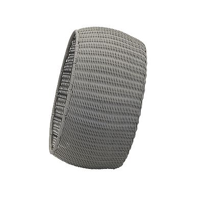 Household Essentials Glidez Handwoven Resin Storage Stool Ottoman