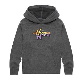Girls 7-16 Disney's Hannah Montana Logo Fleece Hoodie Sweatshirt
