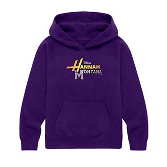 Girls 7-16 Disney's Hannah Montana Logo Fleece Hoodie Sweatshirt