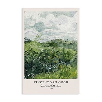 Stupell Home Decor Vincent van Gogh Green Wheat Fields Canvas Wall Art