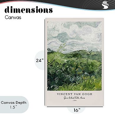 Stupell Home Decor Vincent van Gogh Green Wheat Fields Canvas Wall Art