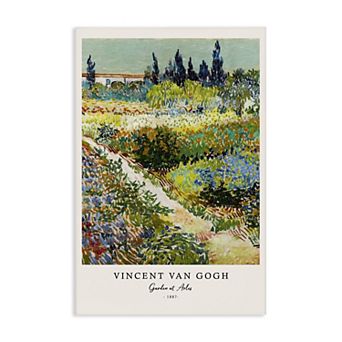 Stupell Home Decor Vincent van Gogh Garden at Arles Canvas Wall Art