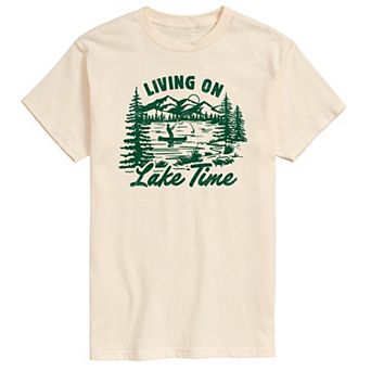 Men's Living On Lake Time Graphic Tee