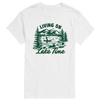 Men's Living On Lake Time Graphic Tee