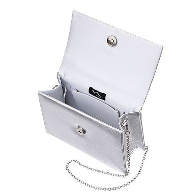 N by Nina Coby Handheld Metallic Finish Satchel Bag
