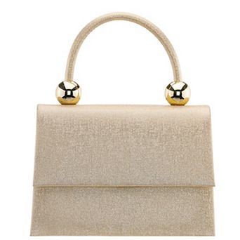 N by Nina Coby Handheld Metallic Finish Satchel Bag