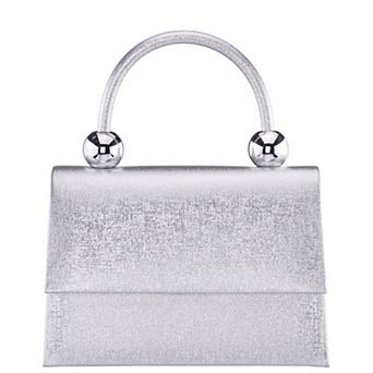N by Nina Coby Handheld Metallic Finish Satchel Bag