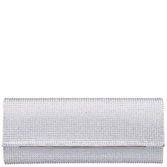 N by Nina All Over Crystal Flap Clutch