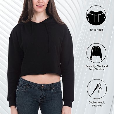 Juniors' Disney's Hannah Montana Logo Cropped Hoodie