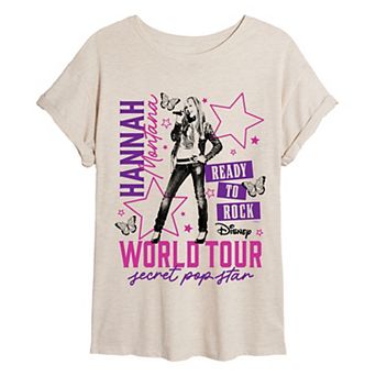 Juniors' Disney's Hannah Montana “Ready to Rock” Oversized Tee