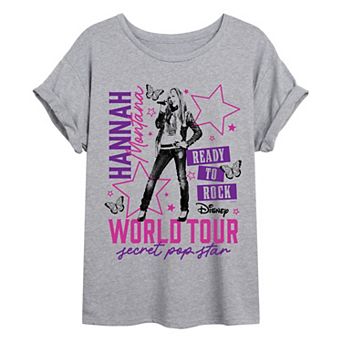 Juniors' Disney's Hannah Montana “Ready to Rock” Oversized Tee
