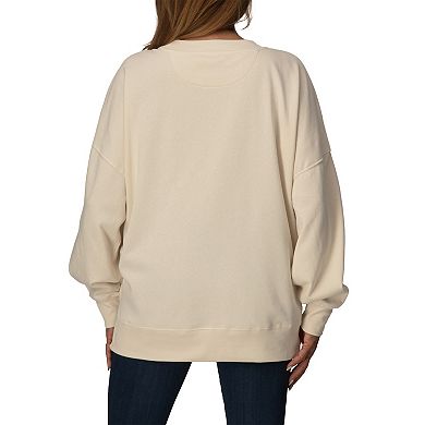 Women's Disney's Hannah Montana Graphic Oversized Fleece Crew Sweatshirt