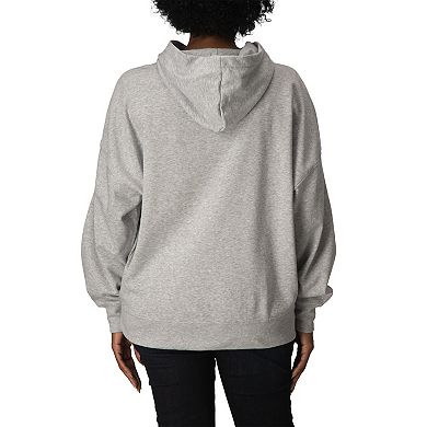 Women's Disney's Hannah Montana Logo Oversized Fleece Hoodie Sweatshirt
