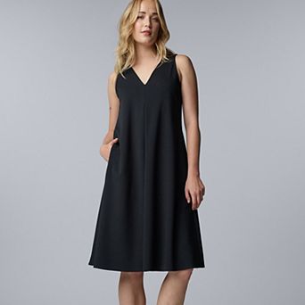 Women's Simply Vera Vera Wang V-Neck Midi Dress