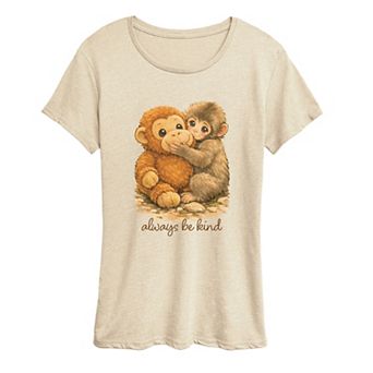 Women's Always Be Kind Punch The Monkey Graphic Tee