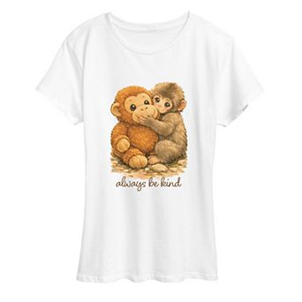 Women's Always Be Kind Punch The Monkey Graphic Tee
