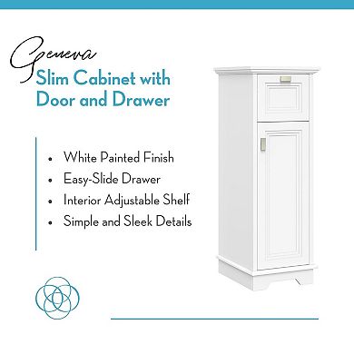 RiverRidge Home Geneva Slim Bathroom Cabinet