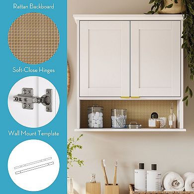 RiverRidge Home Shorewood Two-Door Bathroom Medicine Cabinet