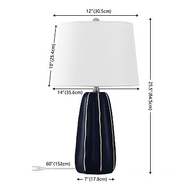 Safavieh Jude Table Lamp with Striped Design