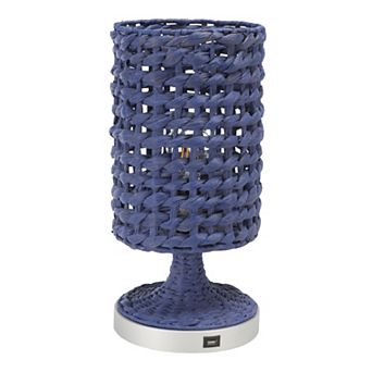 Safavieh Knowles Woven Table Lamp with USB Port