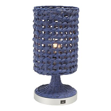 Safavieh Knowles Woven Table Lamp with USB Port