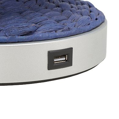 Safavieh Knowles Woven Table Lamp with USB Port