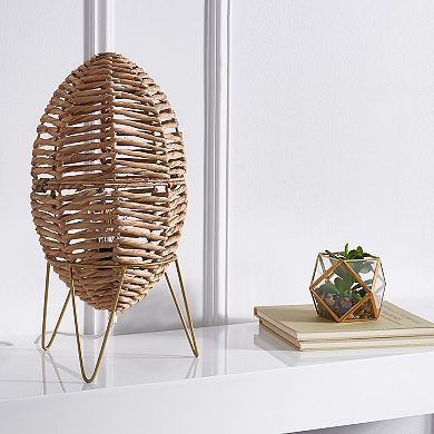 Safavieh Kiora Woven Table Lamp with Gold Base