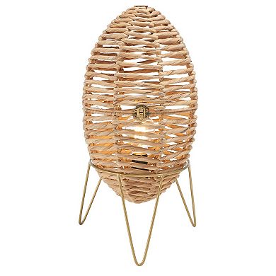 Safavieh Kiora Woven Table Lamp with Gold Base