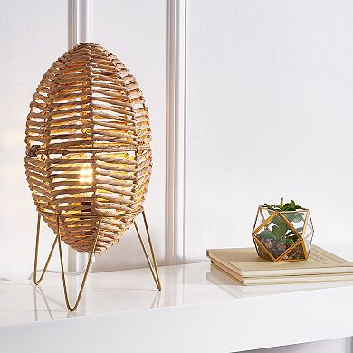Safavieh Kiora Woven Table Lamp with Gold Base