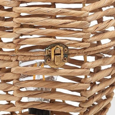 Safavieh Kiora Woven Table Lamp with Gold Base