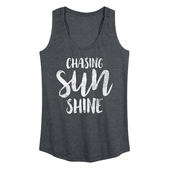 Women's Chasing Sunshine Graphic Racerback Tank Top