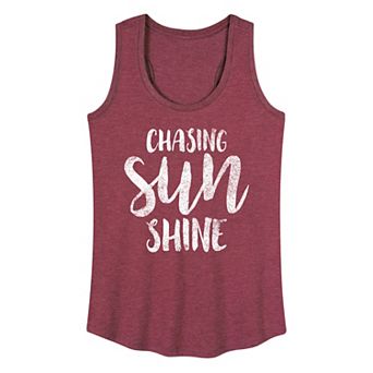Women's Chasing Sunshine Graphic Racerback Tank Top
