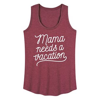 Women's Mama Needs A Vacation Racerback Tank Top