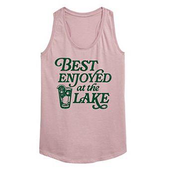 Women's Best Enjoyed At The Lake Racerback Tank Top
