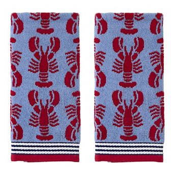 SKL Home Lobster Hand Towel 2-Pack Set