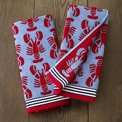 SKL Home Lobster Hand Towel 2-Pack Set