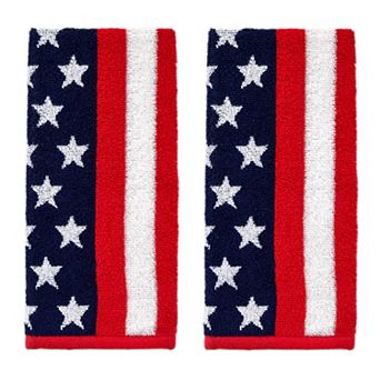 SKL Home American Flag Hand Towel 2-Pack Set
