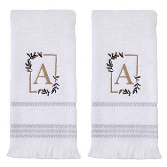 SKL Home Everyday Monogram Hand Towel 2-Pack Set