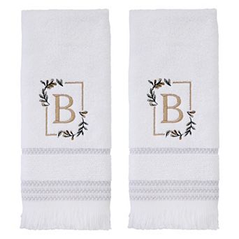 SKL Home Everyday Monogram Hand Towel 2-Pack Set