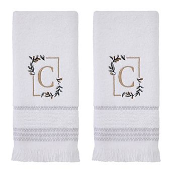 SKL Home Everyday Monogram Hand Towel 2-Pack Set