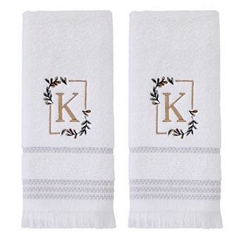 SKL Home Everyday Monogram Hand Towel 2-Pack Set