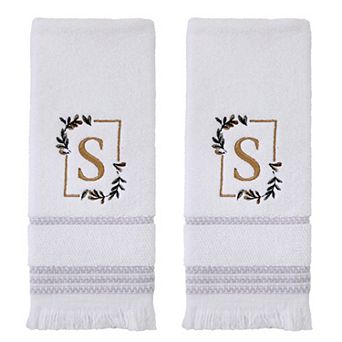 SKL Home Everyday Monogram Hand Towel 2-Pack Set