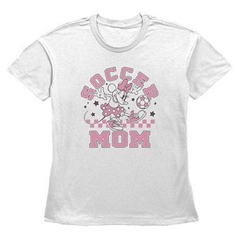 Women's Disney’s Minnie Mouse Soccer Mom Short Sleeve Basic Fit Tee