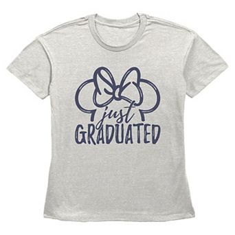 Women's Minnie Mouse Bow Just Graduated Flowy Graphic Tee
