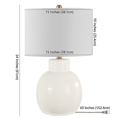 Safavieh Syra 24-inch Table Lamp with White Finish