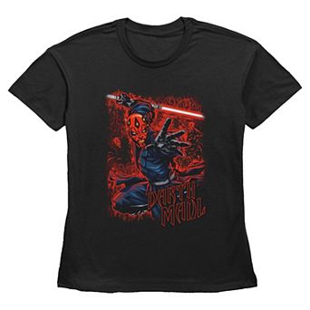 Women's Disney’s Darth Maul Graphic Short Sleeve Basic Fit Tee
