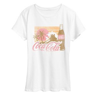 Women's Coca-Cola Surfing Distressed Graphic Tee