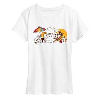 Women's Peanuts Beach Day Graphic Tee