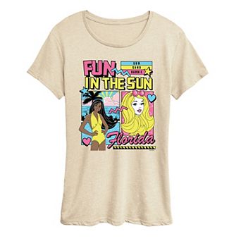 Women's Barbie Fun In The Sun Florida Graphic Tee